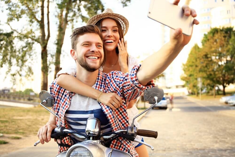 smiling couple